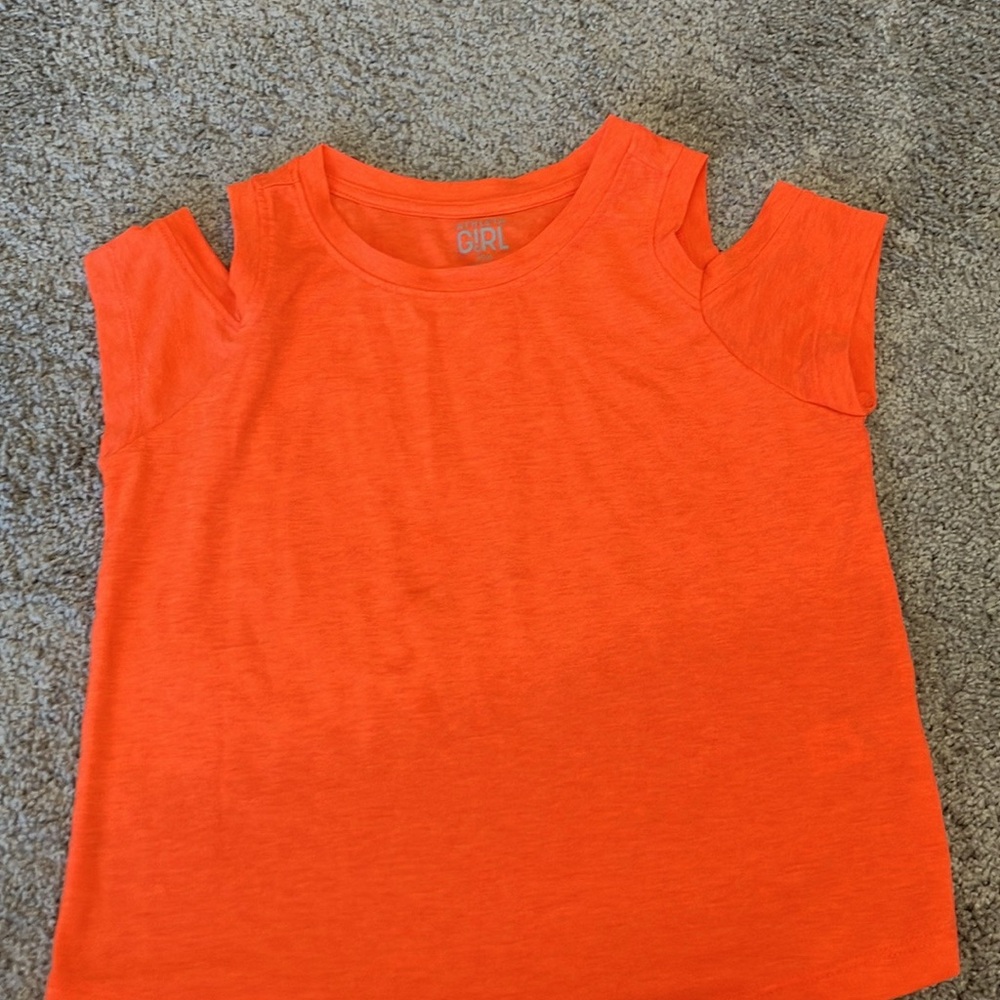 Vibrant Orange Kids' Sleeveless Top
